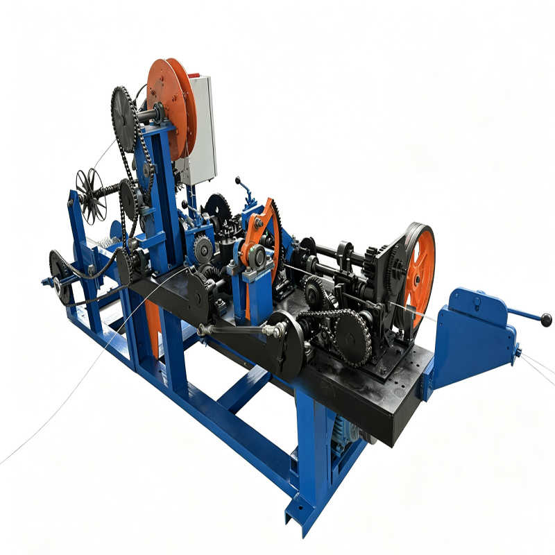 Barbed wire machine