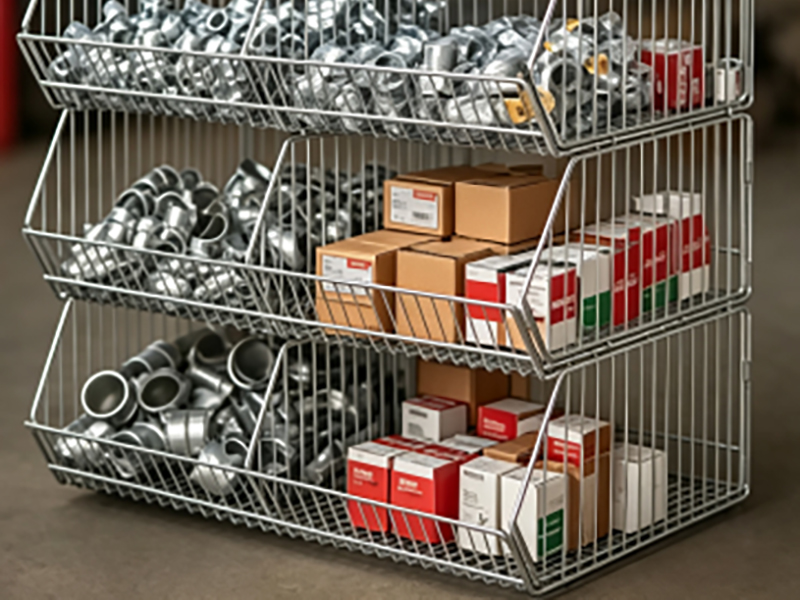 Welded Wire Mesh Basket for Storage