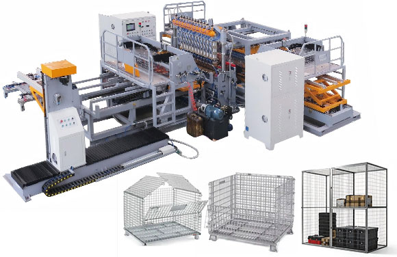 4 - 6 mm Storage Cages Welding Production Line