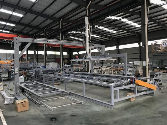 Mesh auto stacker